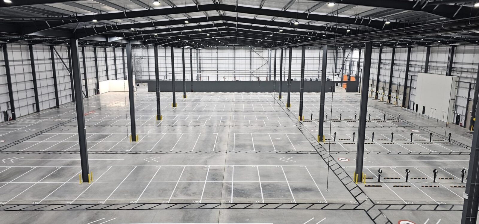 Large empty warehouse interior